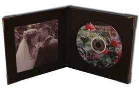 Leather wedding cd-dvd folio